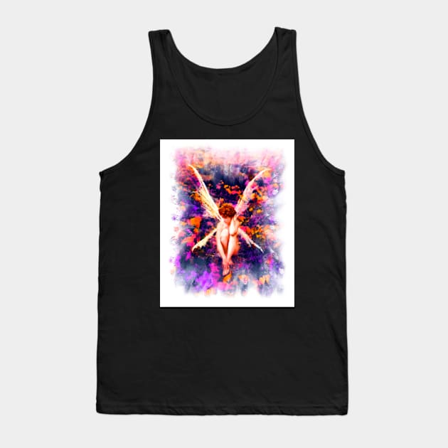 The Sitting Faerie - Wh Tank Top by UnderBlackLight